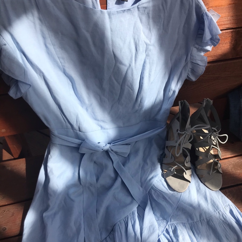 Light blue/purple ruffled dress